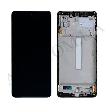 Дисплей Samsung сервісний M526 Galaxy M52 чорний + рамка GH82-27094A