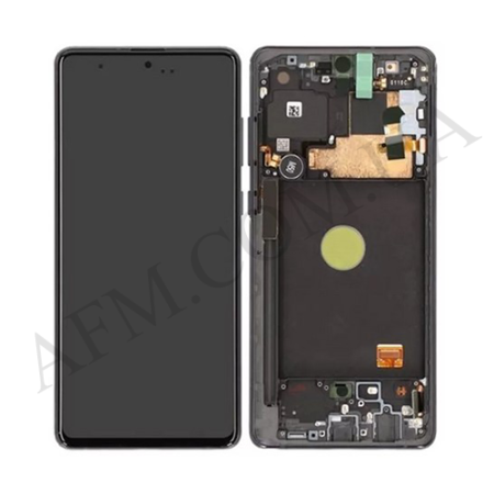 Дисплей Samsung сервісний N770 Galaxy Note 10 Lite BLACK + рамка GH82-22192A