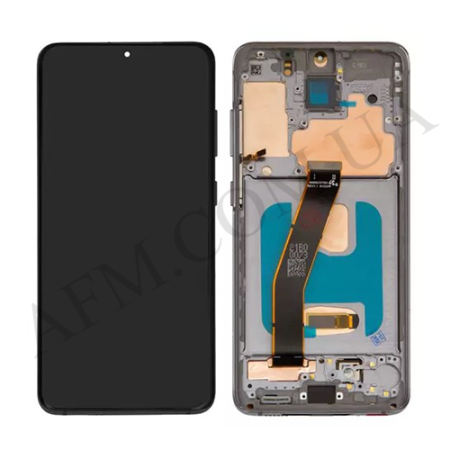 Дисплей Samsung G980F Galaxy S20/ G981B TFT чорний + рамка сіра