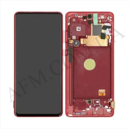 Дисплей Samsung сервісний N770 Galaxy Note 10 Lite Aura Red + рамка GH82-22192C
