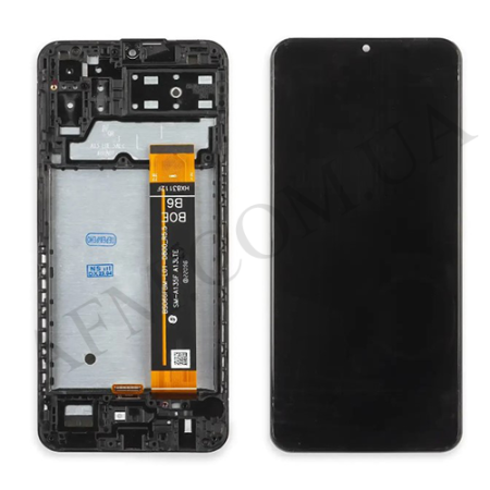 Дисплей Samsung сервісний A135 Galaxy A13/ M135F R5.7 чорний + рамка GH82-28653A