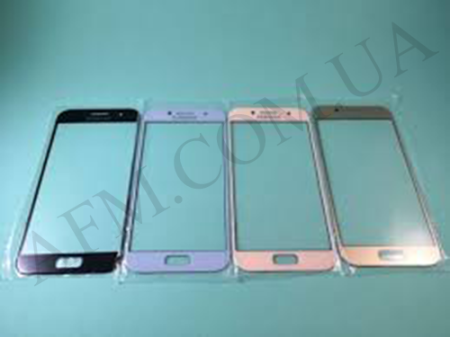 Скло екрану Samsung A520F Galaxy A5 2017 чорне + OCA плівка