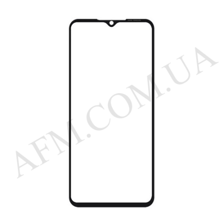 Стекло экрана ZTE Blade A54/ A34 чёрное + OCA плёнка
