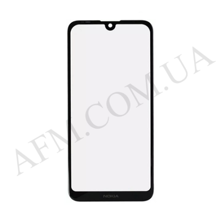 Стекло экрана Nokia 2.2 чёрное + OCA плёнка!