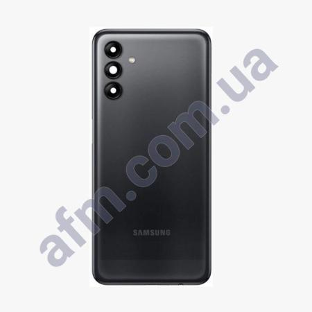 Задняя крышка Samsung A047 Galaxy A04s чёрная Black + стекло камеры