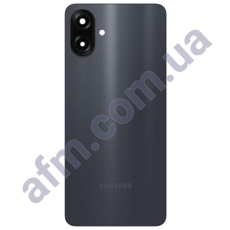 Задняя крышка Samsung A075 Galaxy A07 4G серая + стекло камеры