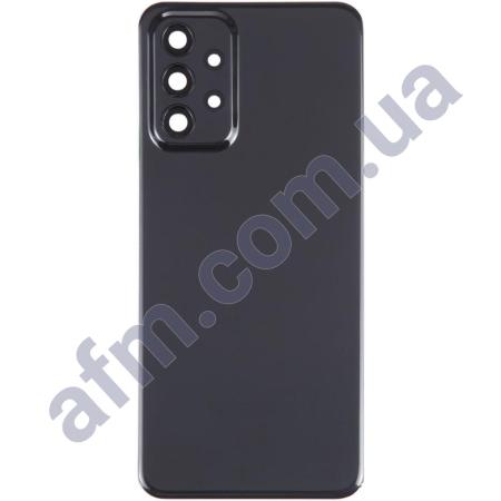 Задняя крышка Samsung A235 Galaxy A23 чёрная Black + стекло камеры