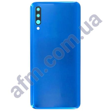 Задняя крышка Samsung A505 Galaxy A50 2019 синяя + стекло камеры