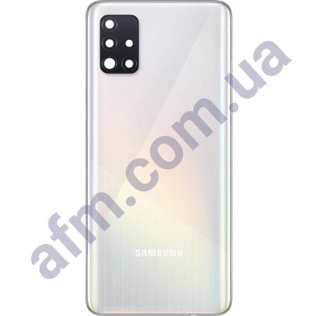 Задняя крышка Samsung A515 Galaxy A51 2020 белая Prism Crush White + стекло камеры