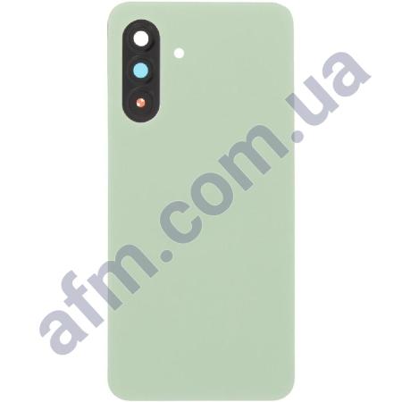 Задняя крышка Samsung A566 Galaxy A56 зелёная Olive + стекло камеры