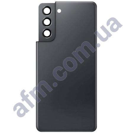 Задняя крышка Samsung G991 Galaxy S21 5G серая Phantom Grey + стекло камеры