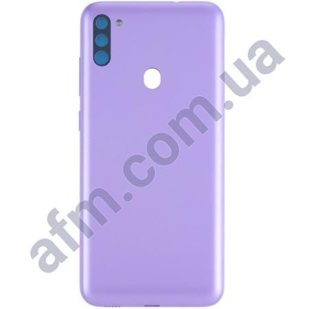 Задняя крышка Samsung M115 Galaxy M11 фиолетовая Violet + стекло камеры