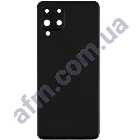 Задняя крышка Samsung M325 Galaxy M32 чёрная Black + стекло камеры