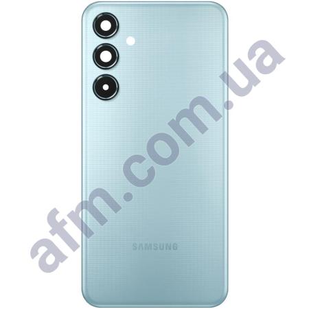 Задняя крышка Samsung M356 Galaxy M35 голубая Light Blue + стекло камеры