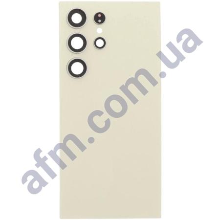 Задняя крышка Samsung S928 Galaxy S24 Ultra серая + стекло камеры