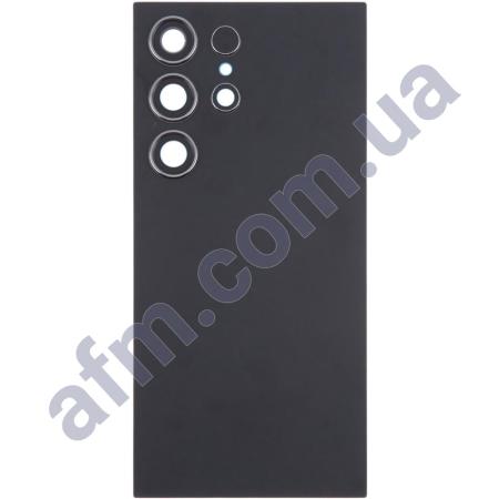 Задняя крышка Samsung S928 Galaxy S24 Ultra чёрная + стекло камеры