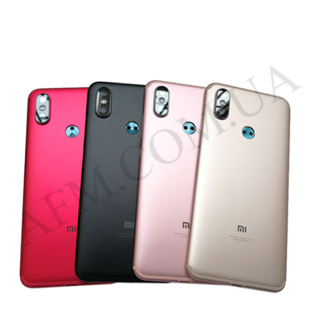 Задня кришка Xiaomi Mi A2 Lite/ Redmi 6 Pro чорна + Скло камери