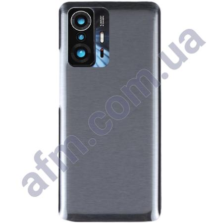 Задняя крышка Xiaomi 11T/ 11T Pro серая Meteorite Gray + стекло камеры