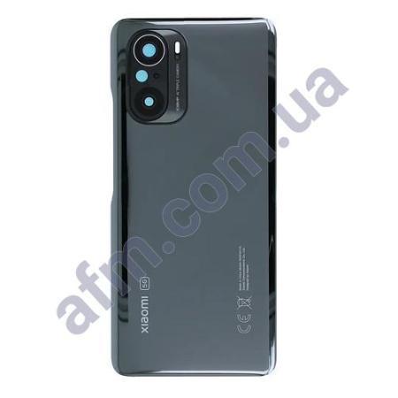 Задня кришка Xiaomi Mi11i/ Redmi K40 Pro чорна Cosmic Black + Скло камери 64MP