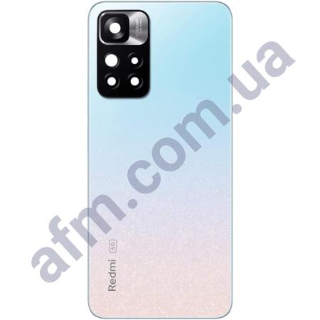 Задняя крышка Xiaomi Redmi Note 11 Pro Plus 5G синяя Star Blue + стекло камеры