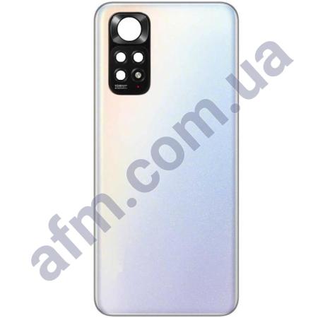 Задняя крышка Xiaomi Redmi Note 11/ Redmi Note 11S белая + стекло камеры