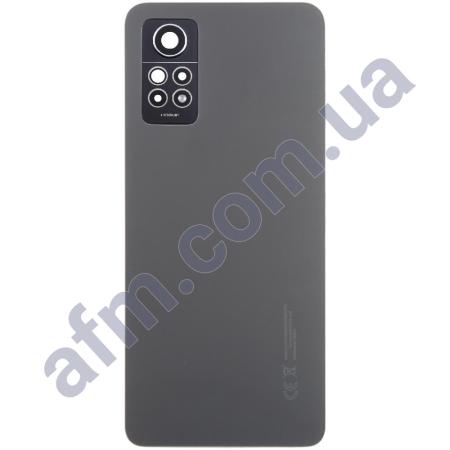 Задняя крышка Xiaomi Redmi Note 12 Pro 4G серая Graphite Gray + стекло камеры
