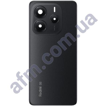 Задняя крышка Xiaomi Redmi Note 14 5G чёрная + стекло камеры 50MP