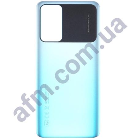 Задняя крышка Xiaomi Poco M4 Pro 5G голубая Cool Blue