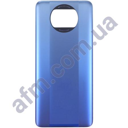 Задняя крышка Xiaomi Poco X3 Pro синяя Frost Blue