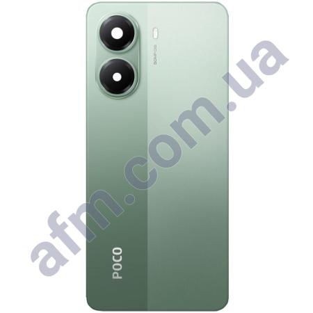 Задняя крышка Xiaomi Poco X7 Pro зелёная + стекло камеры
