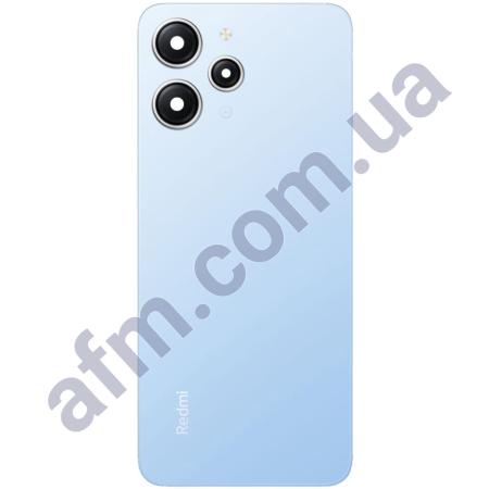 Задняя крышка Xiaomi Redmi 12/ Redmi 12 5G Sky Blue синяя + стекло камеры