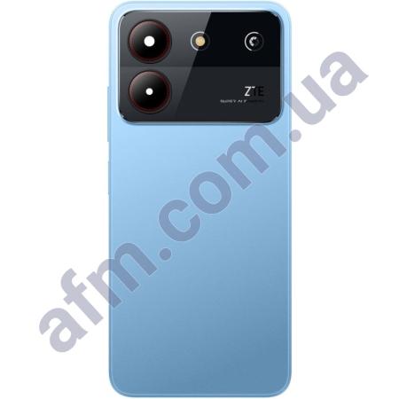 Задняя крышка ZTE Blade A54 голубая + стекло камеры