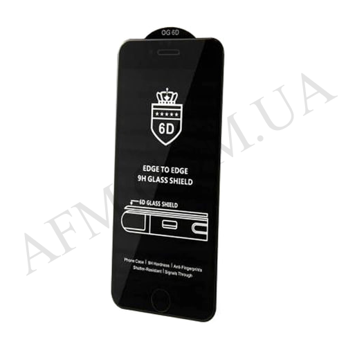 Защитное стекло 6D OG Crown Xiaomi Redmi 9A/ 9AT/ 9C/ 9C NFC/ Redmi 10A/ Poco C3/ C31 чёрное