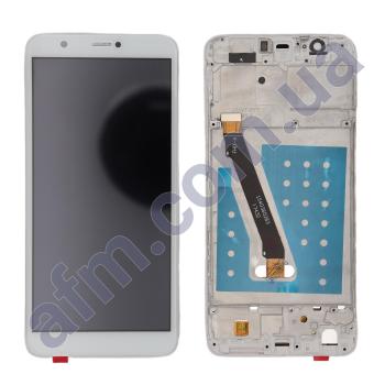 Дисплей Huawei P Smart (FIG-LX1)/ P Smart Dual Sim (FIG-L21) белый + рамка!