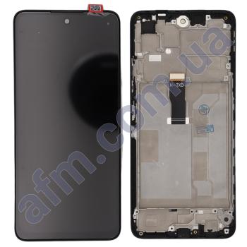 Дисплей Huawei P Smart 2021/ Honor X10 Lite/ Y7A чёрный + рамка