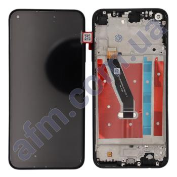 Дисплей Huawei P40 Lite E / Y7P/ Honor Play 3/ Honor 9C чёрный + рамка