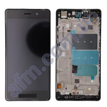 Дисплей Huawei P8 Lite (ALE L21) чёрный + рамка!