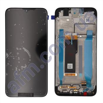 Дисплей Nokia 2.3 (TA-1206) чёрный + рамка