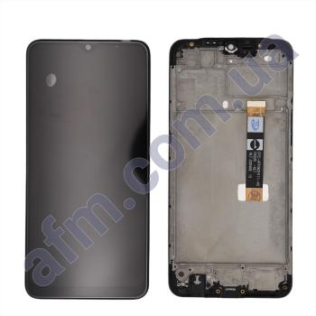 Дисплей Oppo A12/ A12s чёрный (чёрный шлейф) + рамка