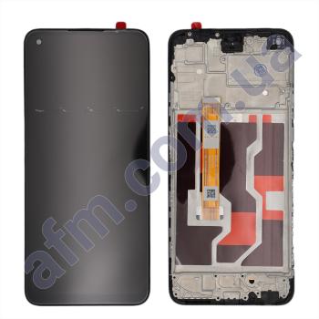 Дисплей Oppo A76/ A36 чорний + рамка