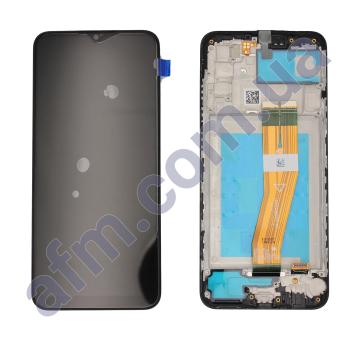 Дисплей Samsung сервисный A037G Galaxy A03S (NFC) чёрный + рамка GH81-21233A