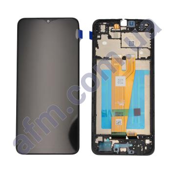 Дисплей Samsung сервисный A045F Galaxy A04 чёрный + рамка GH81-22731A