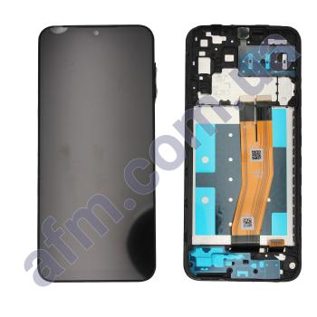 Дисплей Samsung сервисный A145 Galaxy A14 4G чёрный + рамка GH81-23640A
