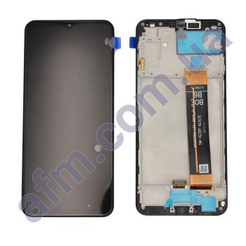 Дисплей Samsung сервисный A235 Galaxy A23 5G Rev 1.2 чёрный + рамка GH96-15077D