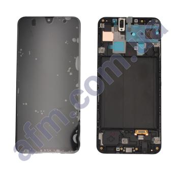 Дисплей Samsung сервисный A305 A30 2019 чёрный + рамка GH82-19725A/ GH82-19202