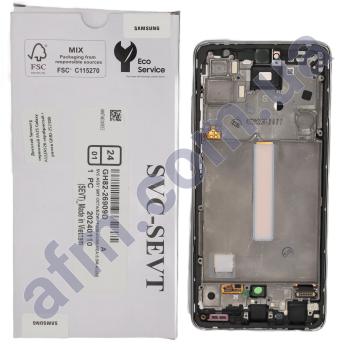 Дисплей Samsung сервисный A525 Galaxy A52/ A526 серебристый + рамка GH82-25230D