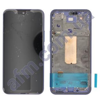 Дисплей Samsung сервисный A546B Galaxy A54 5G фиолетовый + рамка GH82-31232D