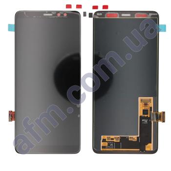 Дисплей Samsung сервисный A730 A8 Plus 2018 чёрный GH97-21534A!
