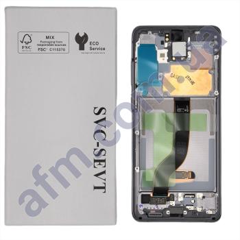Дисплей Samsung сервісний G985 Galaxy S20 Plus/ G986 COSMIK GREY + рамка GH82-22134E