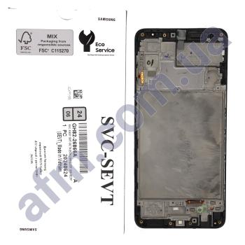 Дисплей Samsung сервисный M225 Galaxy M22 чёрный + рамка GH82-26153A